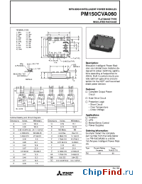 Datasheet PM150CVA060 manufacturer Mitsubishi
